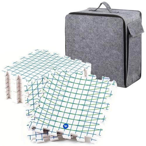 Blocking Mats for Knitting & Crochet Project, Extra Thick Interlocking Crochet...