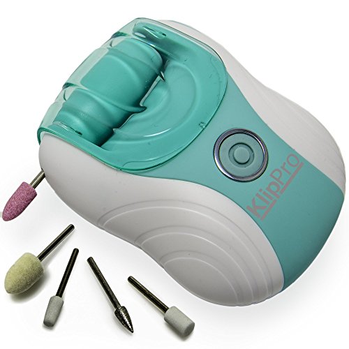 ClipPro (Formerly KlipPro) Rechargeable Callus Remover with 5 Manicure Attachments - Most Powerful and Effective, 2 Adaptor Types (USB, US Adaptor)