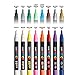 uni POSCA PC-3M Water-Based Paint Markers, Reversible Fine Tip (0.9-1.3mm), Assorted Colors, 16 Pack