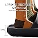 Slippers for Women and Men Shower Quick Drying Bathroom Sandals Open Toe Soft Cushioned Extra Thick Non-Slip Massage Pool Gym House Slipper for Indoor & OutdoorU220SYSTX-New.Aurora Black1-40-41