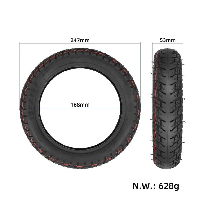 motorized scooter 10X2.125 Off-road Tubeless Tire for Nin/ebot F20 F25 F30 F40 F Series Electric Scooter Vacuum Tyre Spare Parts motorized scooter