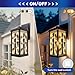 DERUINVAIO Outdoor Wall Light Fixtures African Set African Masks African Animals Exterior Waterproof Wall Sconce Lantern with Acrylic Shades Anti-Rust Lamp for Patio Doorway Garage