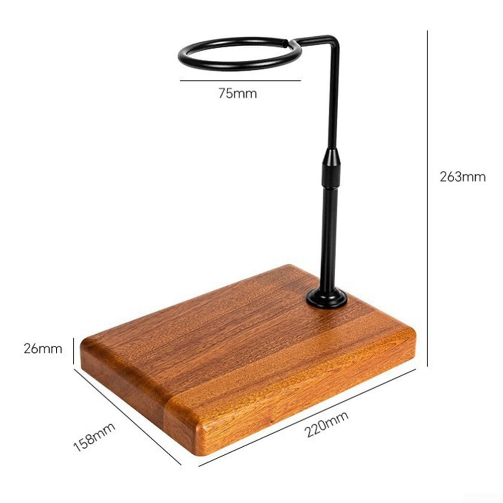 Stand per caffè Filtro in Lega Alluminio per robusto 22cm Stand(Round-Black)