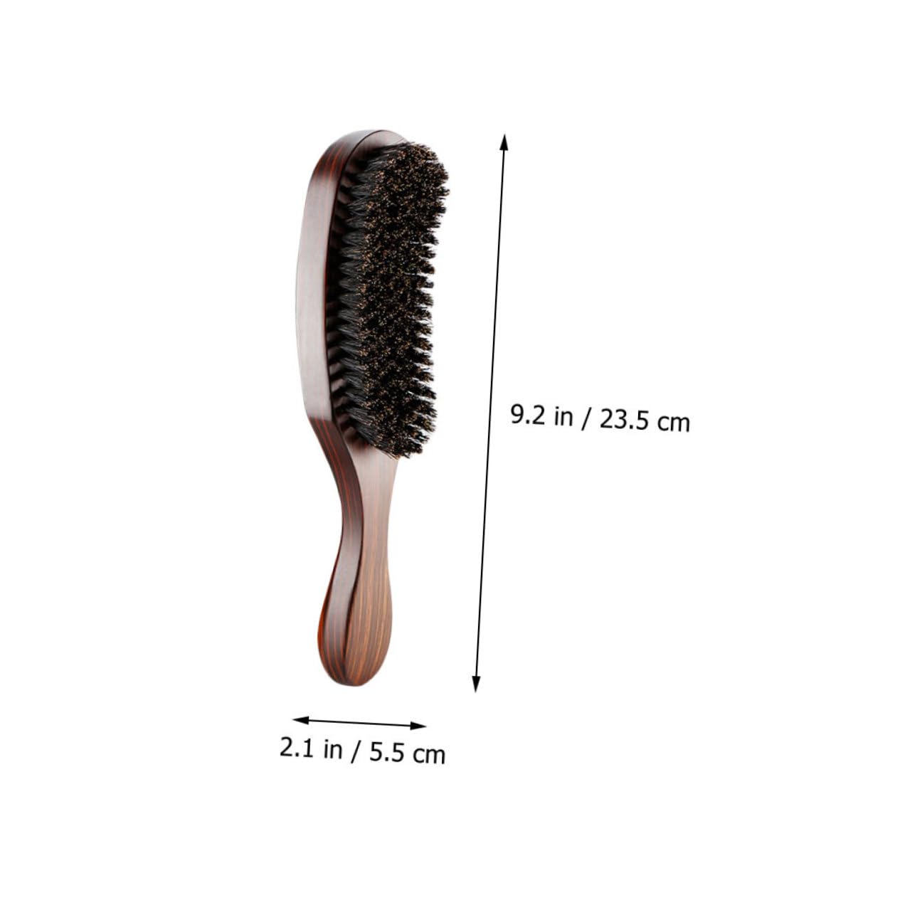 Healeved Beard Brush for Men Barbers Brush Wooden Handle Anti-static Bristles Scalp Massager Styling Tool for Facial Hair Travel Size