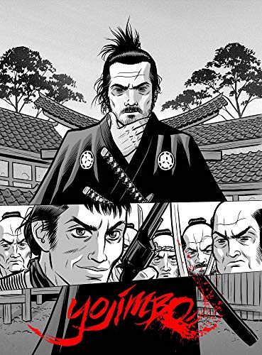 Image of Tallenge - Yojimbo - Japanese Movie Poster - Medium Poster(Paper,18 x 24 ?inches, MultiColour)