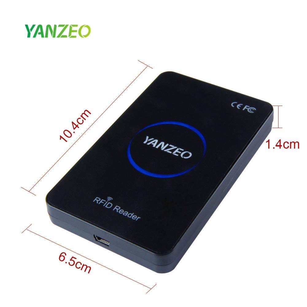 Yanzeo SR180 13,56 MHz HF USB Smart IC Lecteur de carte RFID sans contact proximité pour Windows 2000/XP/WIN 7/Win 10/Vista/Android HS963