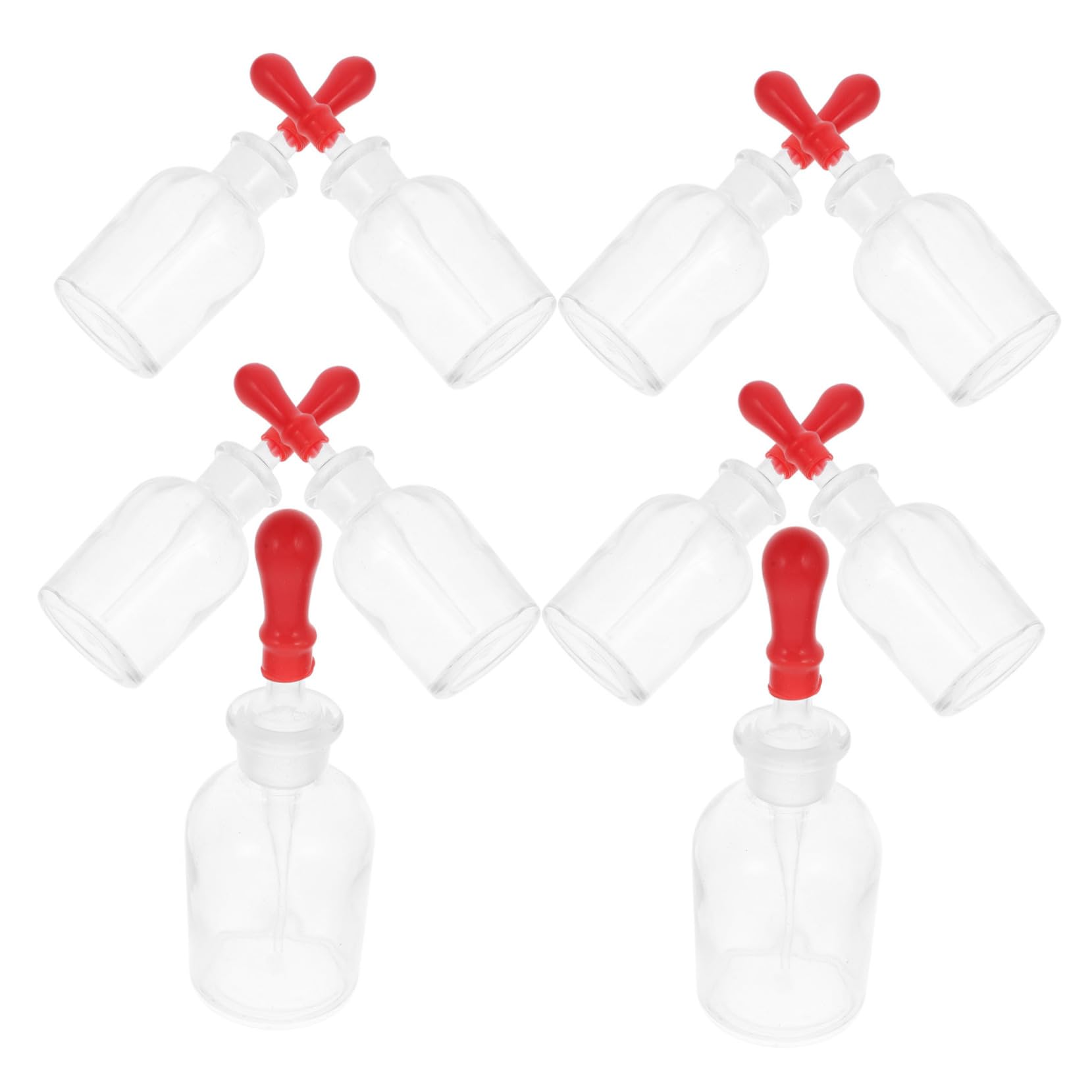 FUNOMOCYA 10pcs 60ml Oil Glass Dropper Bottles Glass Bottles Dropper for Essential Oil Diy Perfume Travel