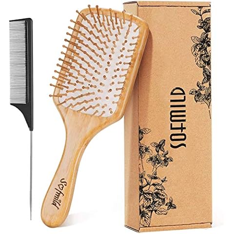 Eco-Friendly Bamboo Paddle Hair Brush Cover