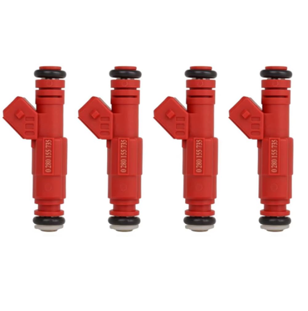 Tyujmwe One Color 4Pcs Injector Nozzle For Ford Aerostar Explorer Ranger 4.0L V6 1997-1998 0280155735 97Tf-Aa