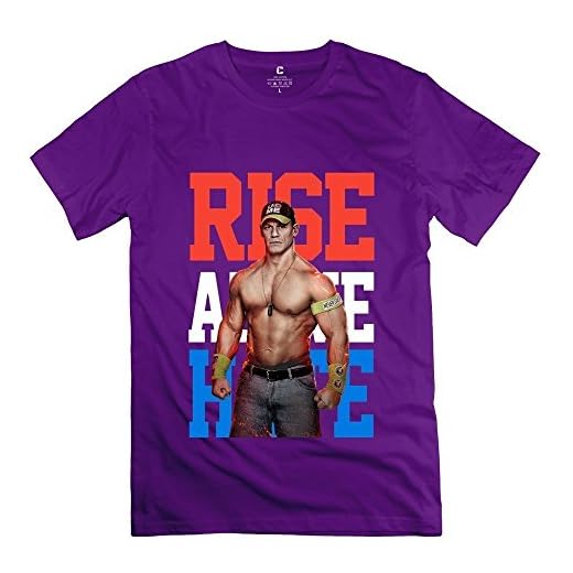 Sixtion Men's John Cena Rise Above Hate T Shirts DeepHeather X-Small