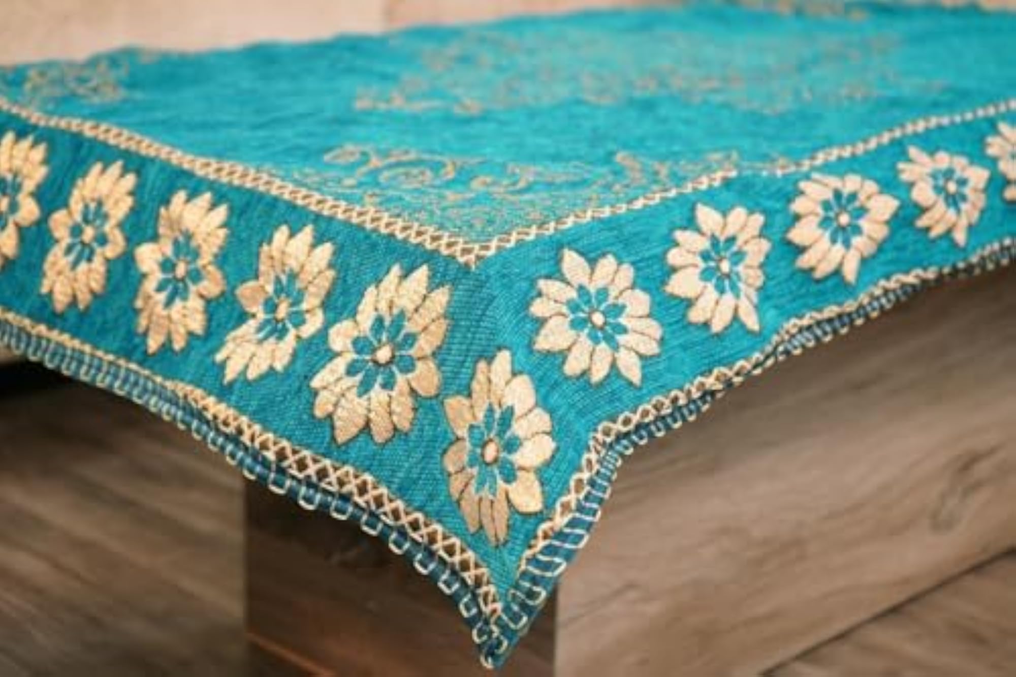 Chenille Designer Center Cover Tabletop, 36x54 Inch