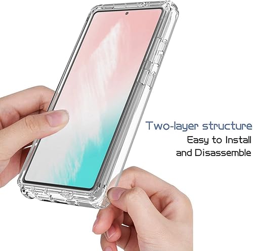 Miniatura 4 de Gufuwo Funda para Galaxy Note 20 5G N981U con protector de pantalla de vidrio templado, protección de cuerpo completo transparente 360, carcasa dura