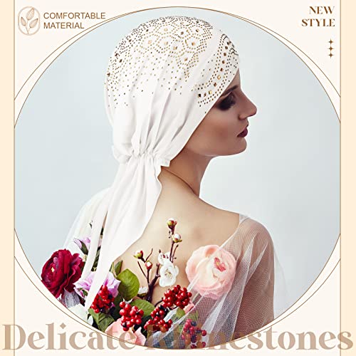 Image of Geyoga 6 Pcs Chemo Headwear for Women Pre-tied Head Scarf Headwrap, Novelty