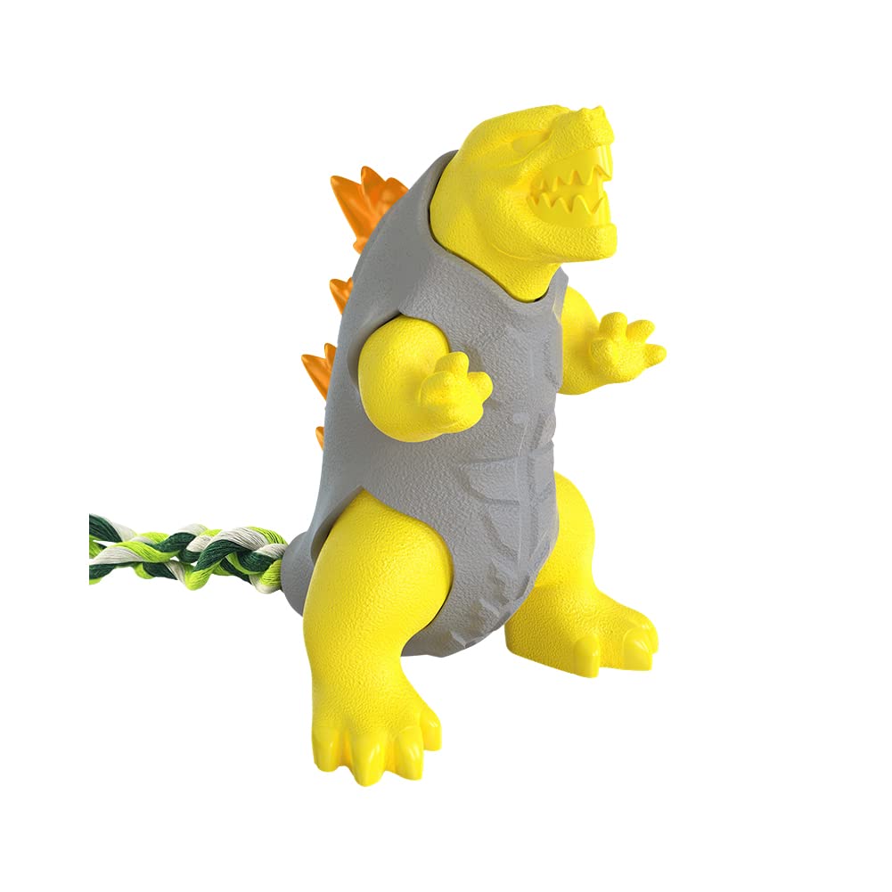 NALEINING Chew Toys for Dogs, Clean Teeth, Pet Teething Toys for Small, Medium and Large Dogs (Monsters - Yellow)