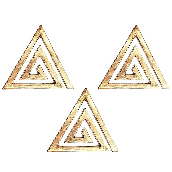 Image of Pearl Nakshatra Vastu Copper Helix Set of 3 - South East Direction Remedy for Main Door, Bedroom, Toilet Vastu Dosh Nivaran | Pure Copper - 2.7 Inch