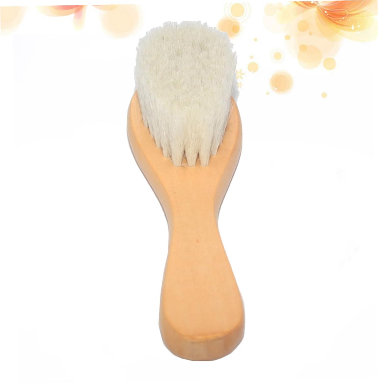 HAPINARY 1pc Baby Care Hair Brush Soft Comfortable Wool Brush for Infants for Shampoo Shower Bath Use Natural Wood Handle