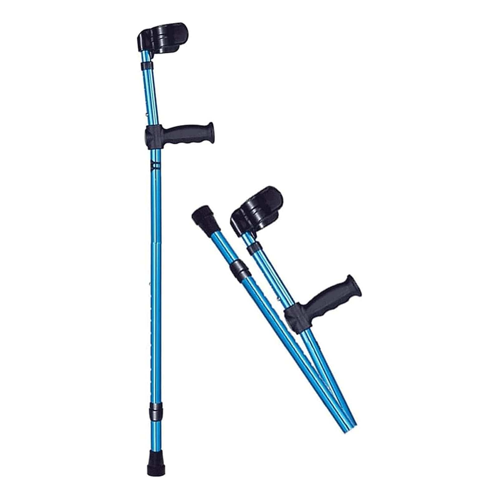 PAASHE Muletas Plegables, Bastones de Aluminio, Brazos ergonómicos deslizantes, Bastones para Caminar, bastón Ajustable en Altura