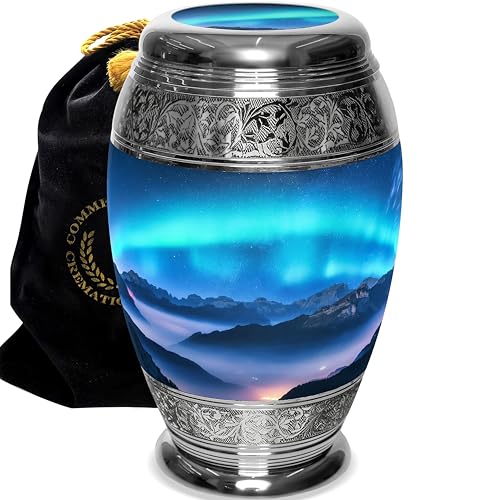 Image of Aurora Borealis Cremation Urns for Human Ashes Adult Male Urns for Ashes
