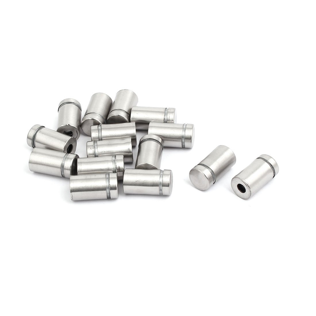 Aexit 12mmx22mm Glass quality Parts Table Spacers Standoff Fixing Screws Bolts 15pcs Model:83as642qo566