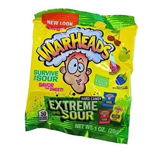 Warheads Extreme bonbon américain super acide pack de 12 sachets 28g confiserie USA