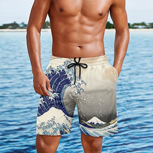 JooMeryer Men's Art Van Gogh Board Shorts Quick-Dry Summer Beach Shorts Swim Shorts4