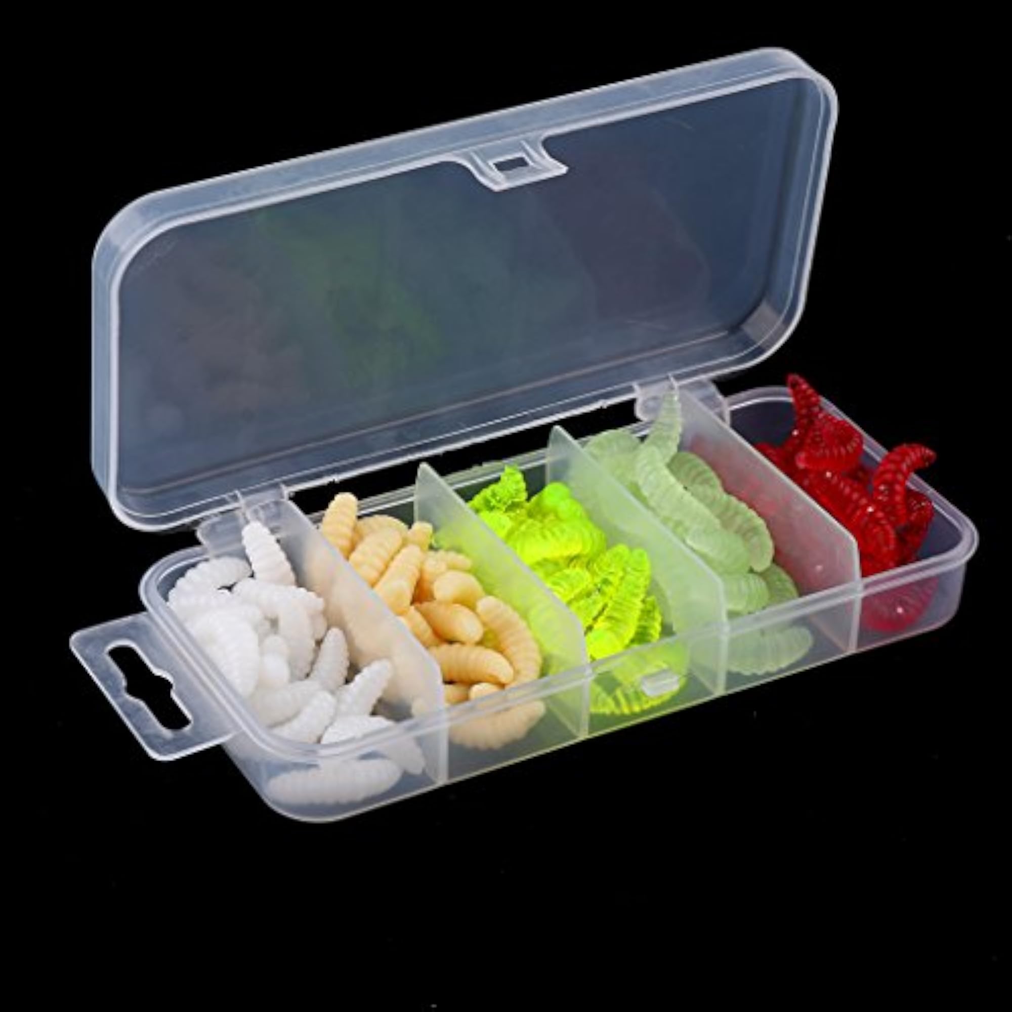 100pcs Soft Fishing Lures Set, Earthworm Flavored