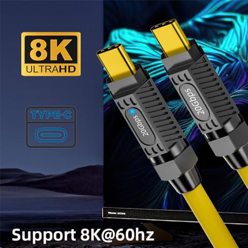 Cable USB-C USB4 Flexible Ultra Soft 200CM 20Gbps 140W miniatura 5