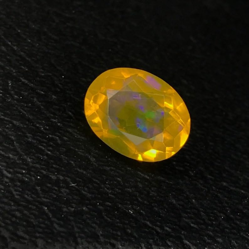 Opale jaune d'eau 9x7.5mm pour la fabrication de bijoux en gemme - 4