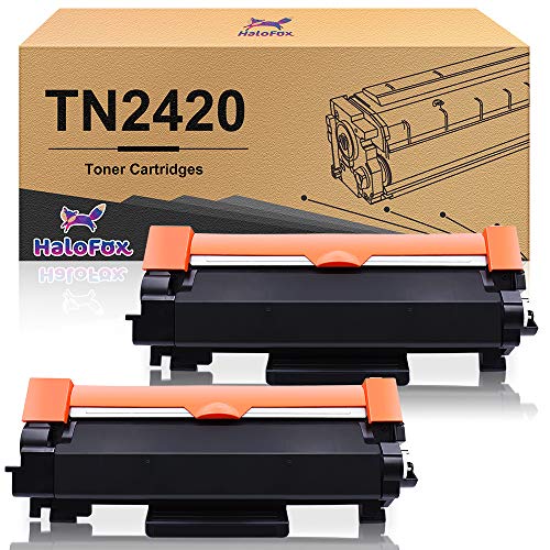 Halofox - Cartuchos de tóner de Alto Rendimiento para Impresora, Color 2 Negros