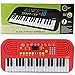 Produktbild ZTT Elektronische Tastatur Klavier, 37-Key-Kinder elektronisches Klavier Instrument Dual-Power-Modus mit Mikrofon Ausgezeichneter Klingelton-Aufnahme-Funktion Entwicklung Gehirn,Rot