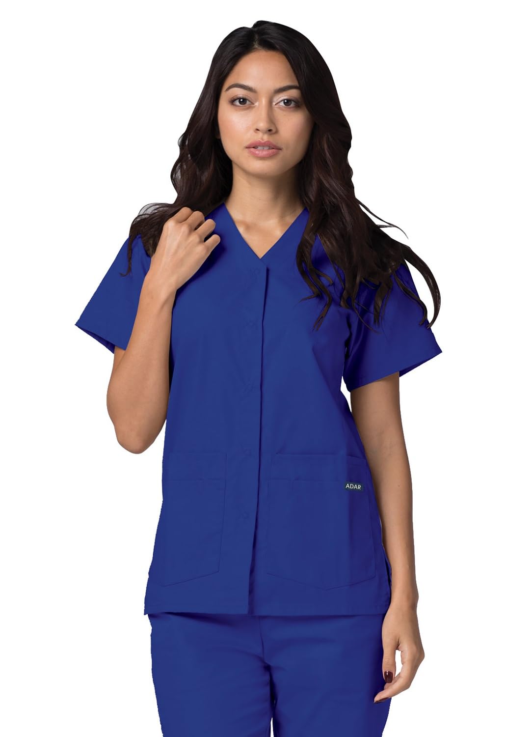Adar Uniforms Damska koszula medyczna 604rylm, królewski niebieski, M UK