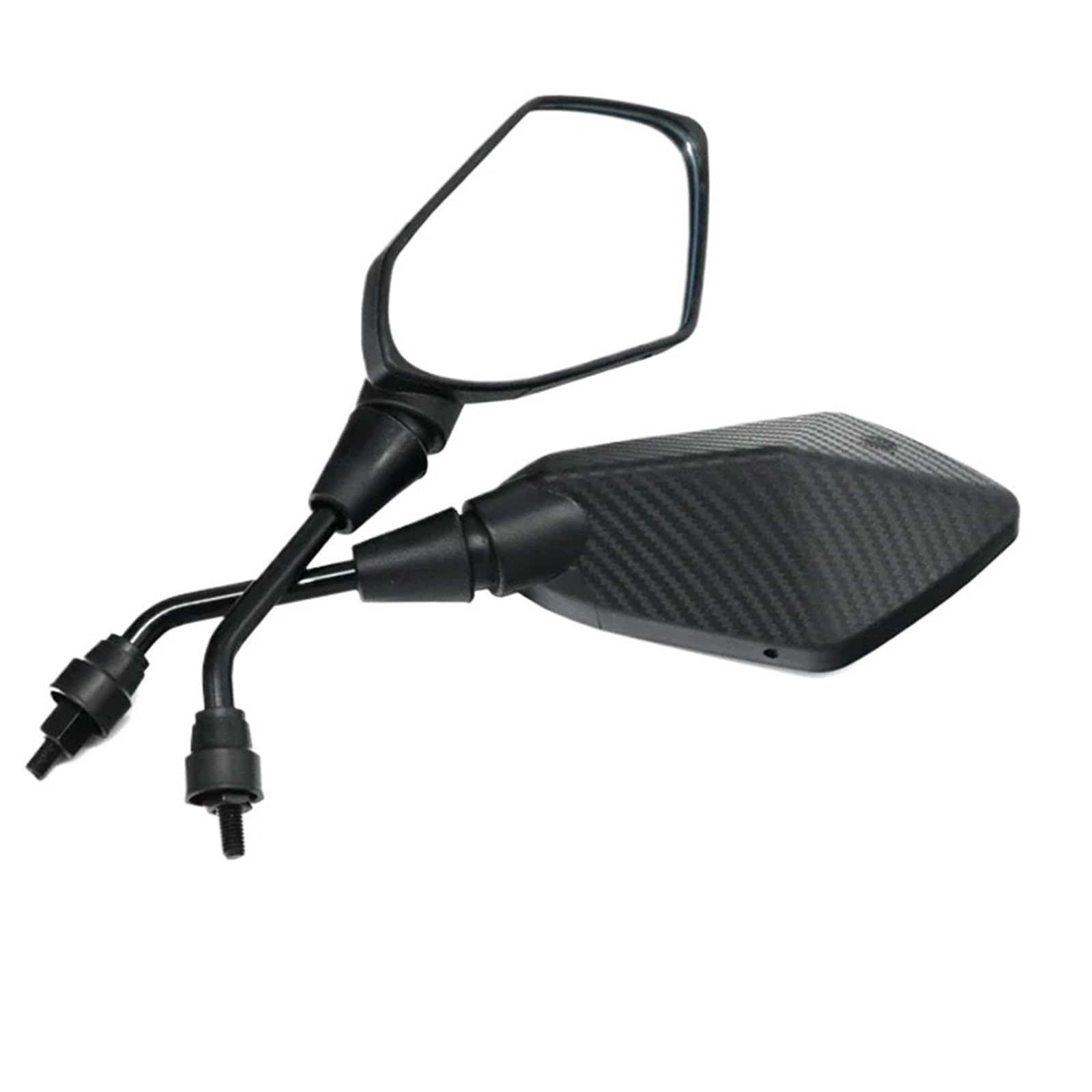 2 sztuk/para lusterko motocyklowe skuter e-bike lusterka wsteczne Electrombile tylna strona wypukła 8mm 10mm Lusterka kierownicy(8mm Screw)