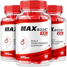 3 Pack Max Boost XXL Gummies - Max Boost Plus, Gluco Control MaxBost XL Potent Blend to Help Support Stamina, Energy & Performance | Delicious, Easy-to-Chew Daily Formula 180 Gummies