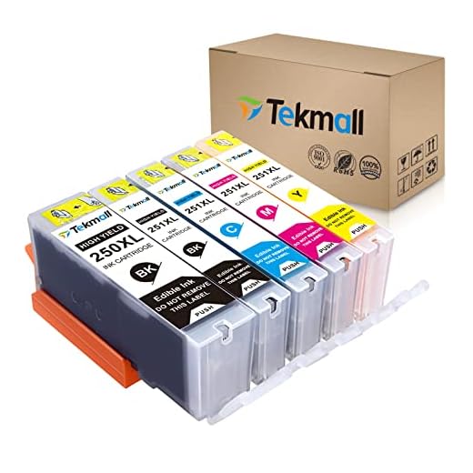 Tekmall Compatible C A K E Ink Cartridges PGI-250XL CLI-251XL 250 Ink 251 Ink Use for Pixma MX922 MG5520 MG6620 MG5420 MG5620 MG6320 MG6420 MG7120 MG7520 MX722 iP7220 iP8720 iX6820