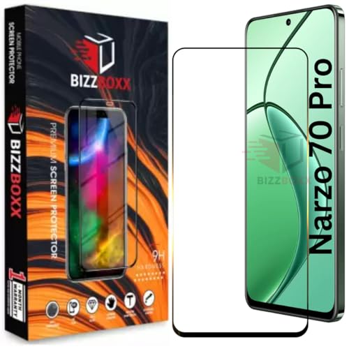 Image of Premium Screen Protector|Narzo 70 Pro 5G Smartphone|Tempered Glass Guard|Anti Static|Full Screen Coverage-Edge To Edge|9H Hardness|With Easy Installation Kit (Pack Of 1)