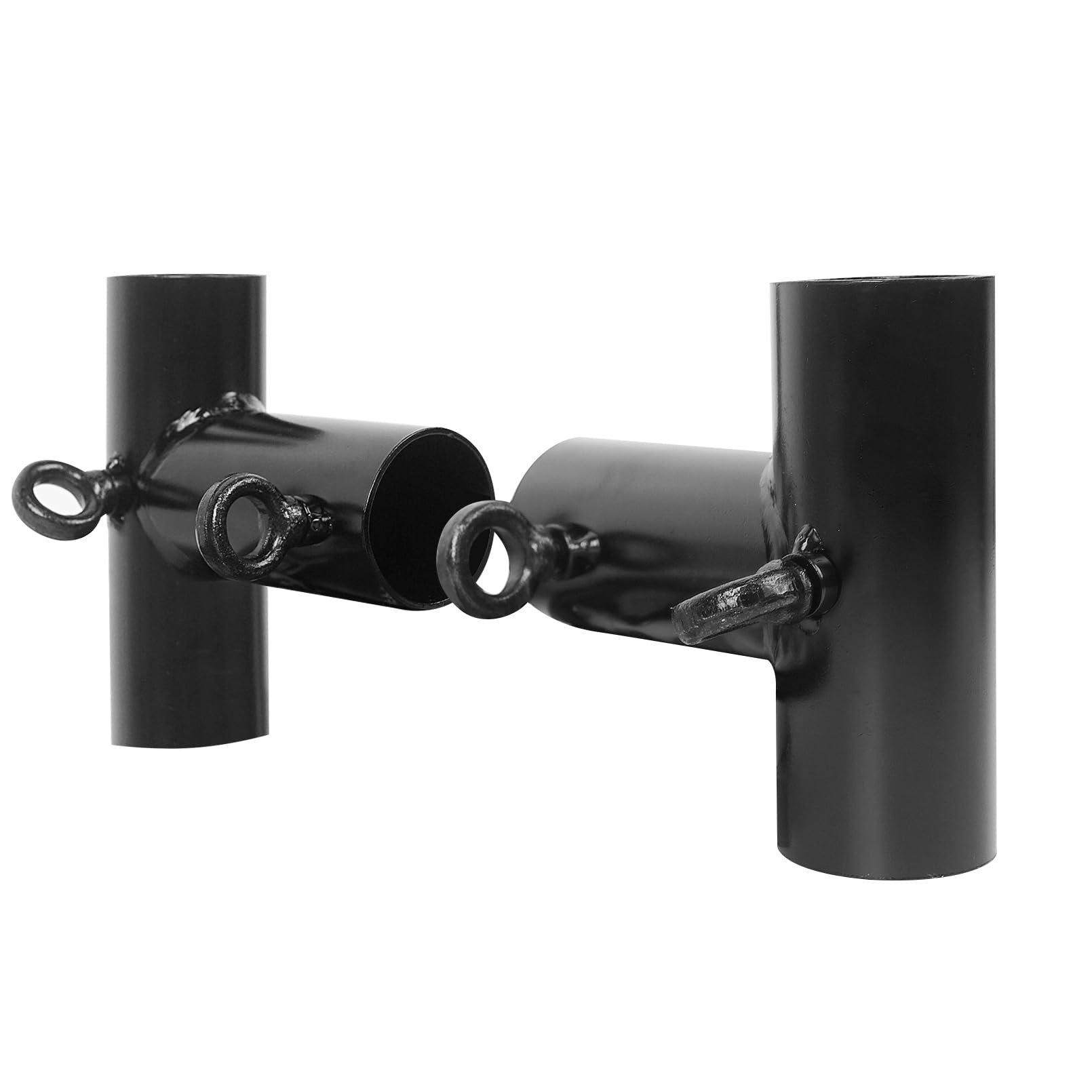 Aoneky 1 3/4'' 3 Way Small T Shaped Corner Canopy Fitting - Side Corner Fitting - Cage Frame Corner Kit for Golf Basebal Batting Cage (2pcs Set)