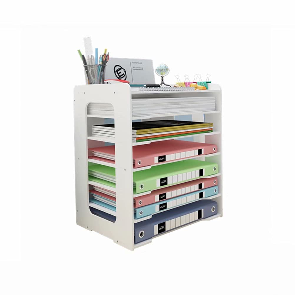 Amazon.co.jp: 卓上収納ラック 仕切りラック レタートレイ A4ファイル