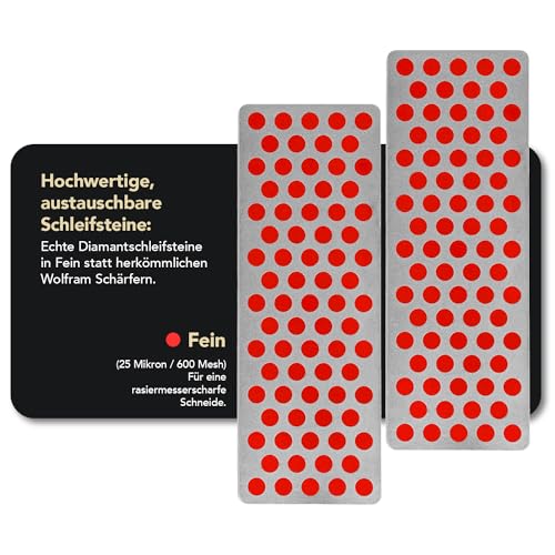 DMT Simple Sharp Diamant Messerschärfer | Messerschleifer für rasiermesserscharfe Klingen mit...