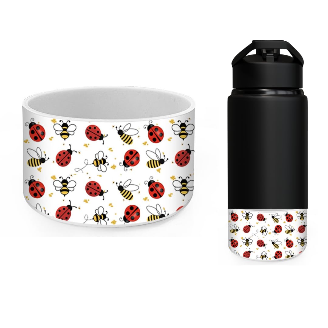 Silicone Boot Tumbler Protective Silicone Boot Boots for Stanley Glass Bottle Protector Water Bottles Cute Anti-Slip Sleeve Cover Water Bottles Fits 2.8-2.95" Base