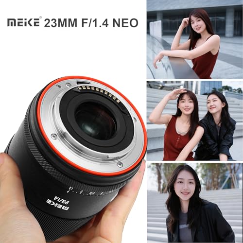 Image of Meike 23mm F1.4 AF Lens for Sony E-Mount APS-C Cameras, Wide Angle | Ultra Wide Angle, low-light capability, fast STM autofocus and sharp image quality for Sony E Mount Cameras ZV-E10 FX30