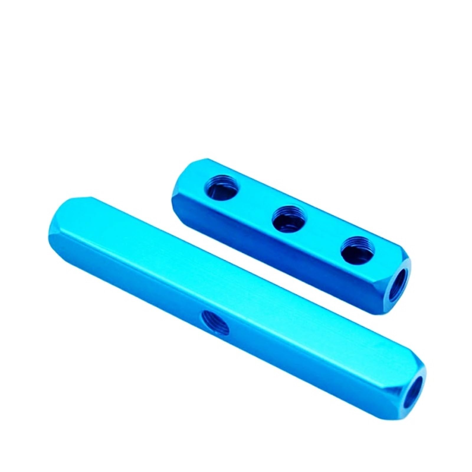 Splitter for collettore pneumatico versatile con filettatura PT da 1/4 con connettori rapidi e porte multiple for una distribuzione efficiente dell'aria, 1 pezzo(6 Way 9 Port)