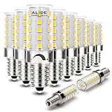 ALIDE E12 4000K Dimmable LED Light Bulb 5W,Replace 40W E12 Halogen Equivalent,T6 Base 120V E12 C7 LED Candelabra Bulbs Natural White for Pendant Chandelier Lighting,450lm,10Pack