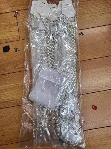 CLGIFT 12 X Wholesale Bulk Rosary Long Faux Pearl Rosary necklace 18 inches drop down for Baptism, Wedding, Religious Favor/Baptism Favor/baby shower/wholesale bulk rosary with organza gift bags /4