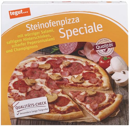 tegut... Steinofen-Pizza Speciale, 1 x 350 g (Tiefgefroren)
