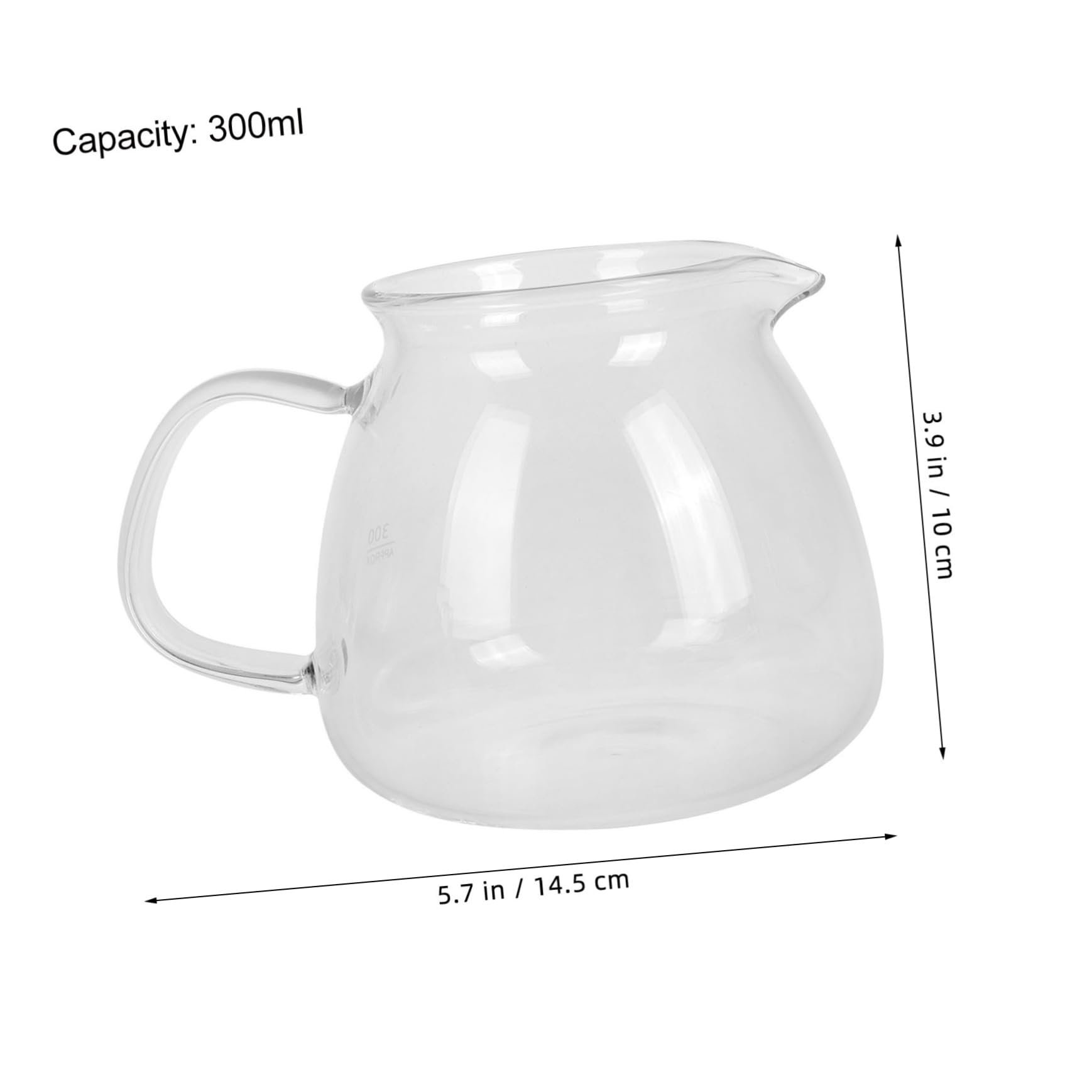 Cabilock Drip Coffee Pot with Milk Pitcher Large Capacity for Sharing Glass Teapot Enhance Your Coffee Brewing