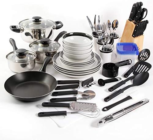 Essential Home Total Kitchen Cookware, Utensil 83 Pc Combo Set
