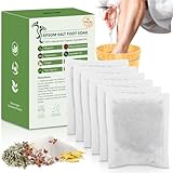 Epsom Salt Foot Soak, 10Pack Tea Tree Oil and Lavender Oil Epsom Salts for Soaking, Dead Sea Salt Spa Pedicure...