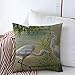 955 Kissenbezug 45x45 Sofa Kissenbezüge Bunte Künstlerische Stiele Reiher Vögel Aquarell Tiere Tierwelt Abstrakte Grüne Schnäbel Schöne Schönheit Kissenhülle Für Schlafzimmer Bett Büro