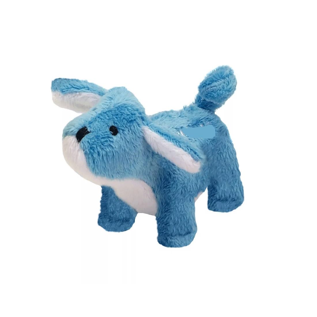 Smaller Breed 4" Dog and Puppy Toys Animal Themed Adorable Plush Squeaker for Your Lil Pal (Blue Dog)