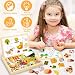 COOLJOY Magnetisches Holzpuzzle 100+ Stück, Spielzeug Ab 2 3 4 Jahre Mädchen Jungen, Pädagogisches Magnetische Holzspielzeug Mit Bauernhof-Muster, Lernspielzeug Halloween Kinder